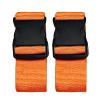 2 Pack Suitcase Belts, Adjustable Luggage Straps, Bright Colors Travel Packing Straps with Quick Release Buckle (Orange) view 1