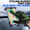BEACE Gloves for Cycling Bike Biking with Touch Screen-Full Finger Mountain Bike Workout Road Gloves with Anti-Slip Silicone Palm for Men Women (Green, L) view 2