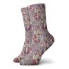 GULTMEE Funny Compression Socks Women and Men,Tracery Style Mehndi Composition With Sea Algae Motifs Colorful Doodle Artwork,Best for Circulation,Running,Athletic,Nurse,Travel, -12 inch view 1
