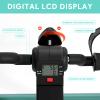 Folding Pedal Exerciser Mini Exercise Bike Portable Foot Peddler Desk Bike Arm and Leg Peddler Machine with LCD Monitor(Green) view 2