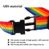 2 Pack Suitcase Belts, Adjustable Luggage Straps, Bright Colors Travel Packing Straps with Quick Release Buckle (Rainbow) view 4