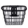 BESPORTBLE Bike Front Basket Metal Net Electric Black Handlebar Basket with Lid for Bike Handle Frame Bicycle Rack for Mountain Road Bike view 1
