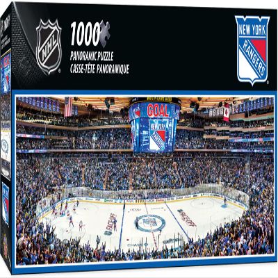 MasterPieces 1000 Piece Sports Jigsaw Puzzle - NHL New York Rangers Center View Panoramic - 13"x39"