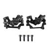 JFOYH Mechanical Disc Brake Set for MTB Road Bike Folding Bike and BMX with 160mm Rotor Mounting Adapter, Cycling Front and Rear Bicycle Bike Disc Brake Calipers-Black view 1