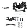 JFOYH Mechanical Disc Brake Set for MTB Road Bike Folding Bike and BMX with 160mm Rotor Mounting Adapter, Cycling Front and Rear Bicycle Bike Disc Brake Calipers-Black view 4