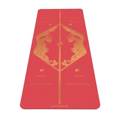 Liforme Zodiac New Year Collection - Free Yoga Bag, Patented Alignment System, Warrior-like Grip, Non-Slip, Eco-friendly, Sweat-resistant, Long, Wide and Thick for Comfort - Phoenix
