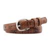 Saohuo Vintage Leather Belt for Women/Men Jean Belt Buckle Leisure Snake Dazzling Waistband Trouser Accessories view 1