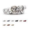 Saohuo Vintage Leather Belt for Women/Men Jean Belt Buckle Leisure Snake Dazzling Waistband Trouser Accessories view 3