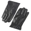 YISEVEN Men's Touchscreen Sheepskin Winter Leather Gloves Flat Design Fleece Fur Lined Luxury Plain Stylish Soft Hand Warm Fur Heated Lining Dress Driving Motorcycle Work Gifts, Black 8.5"/S view 1