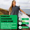 COR Surf Poncho Changing Towel Robe with Hood and Front Pocket | Thick Quick Dry Microfiber Wetsuit Poncho Towel for Surfing Beach Pool Swim (Large - Retro Sand) view 3