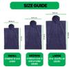 COR Surf Poncho Changing Towel Robe with Hood and Front Pocket | Thick Quick Dry Microfiber Wetsuit Poncho Towel for Surfing Beach Pool Swim (Large - Retro Sand) view 4
