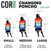 COR Surf Poncho Changing Towel Robe with Hood and Front Pocket | Thick Quick Dry Microfiber Wetsuit Poncho Towel for Surfing Beach Pool Swim (Medium - Retro Sand) view 3