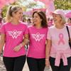 Breast Cancer Awareness Pink Ribbon Shirt for Women Survivor Gift view 2