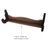 Rush Creek Creations | Indoor 1-Gun Rack for Wall for Shooting Rifles and Airsoft Shotguns, Single Gun Storage for Real Guns/Firearms, Dark Walnut view 3