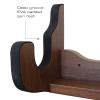 Rush Creek Creations | Indoor 1-Gun Rack for Wall for Shooting Rifles and Airsoft Shotguns, Single Gun Storage for Real Guns/Firearms, Dark Walnut view 4