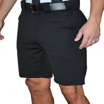 Smitty | FBS-171 | Football & Lacrosse Shorts | Solid Black | 9" Inseam | Premium Polyester Fabric (42)