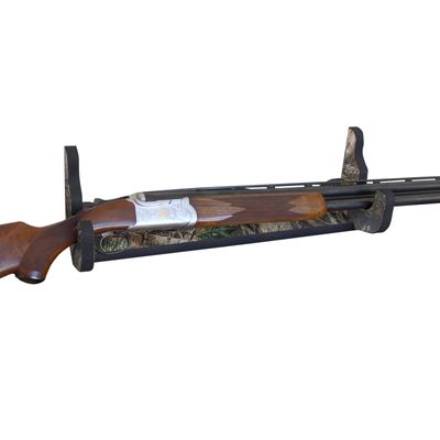 Rush Creek Creations | Indoor 1-Gun Rack for Wall for Shooting Rifles and Airsoft Shotguns, Single Gun Storage for Real Guns/Firearms, Realtree Edge Camo