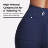 Skechers Women's Size Go Walk High Waisted Pant Joy  4-Way Stretch, Moisture-Wicking, Layered Waistband, Navy, Medium Tall view 4
