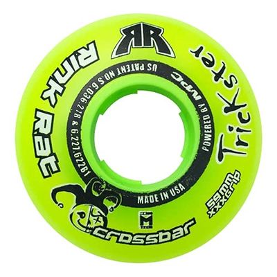 Rink Rat Single Wheel 59mm 76A Trickster XXX Green Inline Indoor Roller Hockey