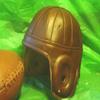 Leather Football Helmet Red Grange Era Full Size view 3