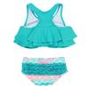 RuffleButts Girls UPF50+ Sun Protection Flounce Bikini Two Piece Swimsuit - Mermaid, 12-18m view 2
