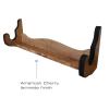 Rush Creek Creations | Indoor 1-Gun Rack for Wall for Shooting Rifles and Airsoft Shotguns, Single Gun Storage for Real Guns/Firearms, American Cherry view 3