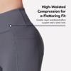 Skechers Women's Size Go Walk High Waisted Pant Joy  4-Way Stretch, Moisture-Wicking, Layered Waistband, Charcoal Grey, Medium Tall view 4