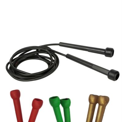 Ultimate - Regular Jumping Rope With Plastic Handle - Anti Hand Sweat (Black)