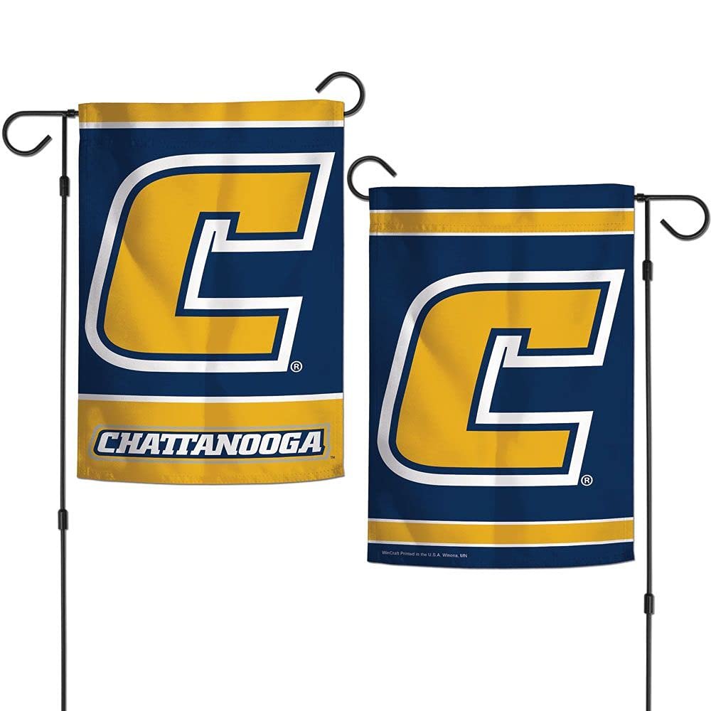 Chattanooga Mocs Garden Flag 12.5 x 18 Inch Double Sided College Yard Banner Flag Is Printed in the USA and Licensed by Wincraft