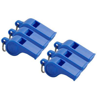 American Whistle Corporation American - Personal Safety Whistles - 6 Pack (Blue)