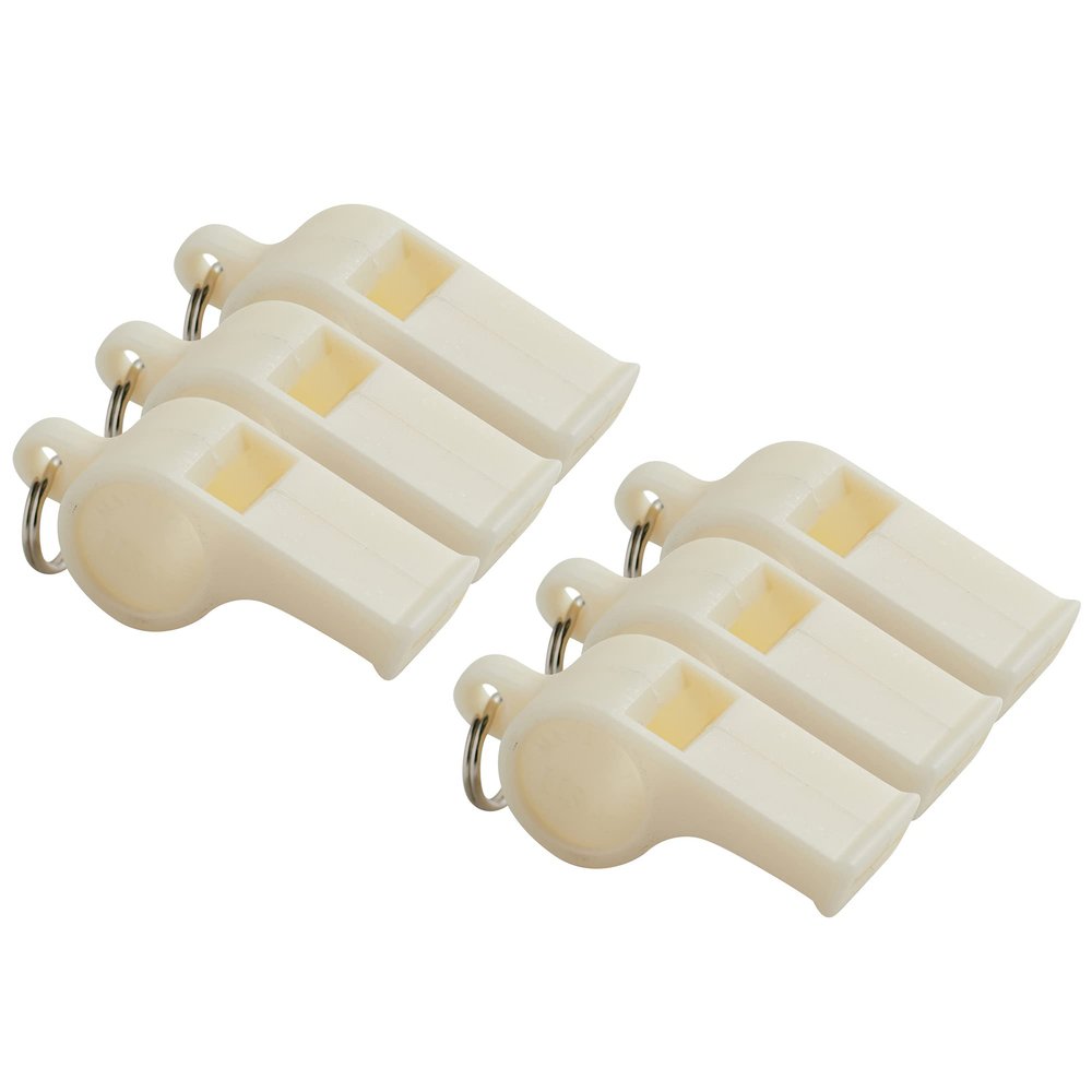 American Whistle Corporation American - Personal Safety Whistles - 6 Pack (White)
