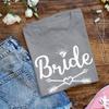 Bride and Bride Tribe Bachelorette Bridal Party Gear Women Wedding T-Shirt Sport Grey view 4
