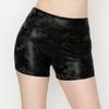 ALWAYS Women's Faux Leather Shorts - High Waisted Stretch Sexy Bodycon Short Hot Pants Animal Print Black X-Large view 2