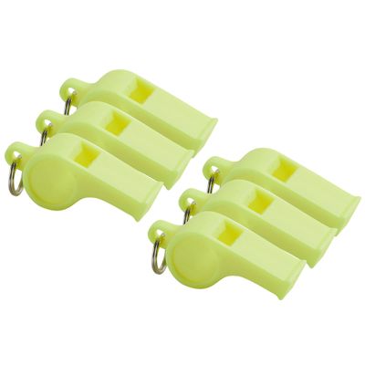 American Whistle Corporation American - Personal Safety Whistles - 6 Pack (Neon Yellow)
