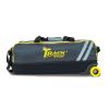 Track Select Slim Triple Tote Bowling Bag - Grey/Yellow view 2