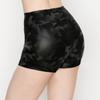 ALWAYS Women's Faux Leather Shorts - High Waisted Stretch Sexy Bodycon Short Hot Pants Animal Print Black Small view 3
