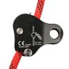 QKDS Climbing Rope Grab, High Strength Self Locking Safety Protective, Climbing Ascender Fall Protection Belay Device Climbing Rope Grip Clamp for Rock Climbing Mountaineering(Black) view 2