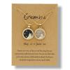 2Pcs Card Packaging 12 Constellation Moon Pendant Necklace Zodiac Horoscope Astrology Coin Chain Necklace Delicate Day Night Choker Necklaces for Women Teens Couple Friendship Jewelry Gift(Gemini) view 1