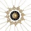 2Pcs Card Packaging 12 Constellation Moon Pendant Necklace Zodiac Horoscope Astrology Coin Chain Necklace Delicate Day Night Choker Necklaces for Women Teens Couple Friendship Jewelry Gift(Gemini) view 4