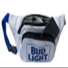 Bud Light Fanny Pack Cooler, Insulated Fanny Pack for Beer and Beverages, Portable Cooler for Outdoors, Camping and Parties view 1