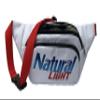 Natural Light Fanny Pack Cooler, Insulated Fanny Pack for Beer and Beverages, Portable Cooler for Outdoors, Camping and Parties view 1