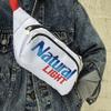 Natural Light Fanny Pack Cooler, Insulated Fanny Pack for Beer and Beverages, Portable Cooler for Outdoors, Camping and Parties view 2