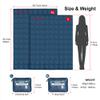 4Monster Packable Camping Blanket Lightweight,Compact Camping Quilt Water-Resistant, Wearable Warm Alternative Camping Blanket for Airplane, Hiking, Backpacking, Stadium,Beach (Navy Blue, L(55*69")) view 4