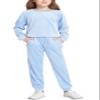 Arshiner Kids 2 Piece Outfits Girls Cute Pullover Sweatshirts Soft Casual Winter Fall Blue Size 7-8Y view 1