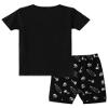 MyFav Boys Short Sleeve Pajamas Kids Summer Clothes Sleepwear Glow in Dark Short Pjs Set, Waves, 12Y view 3