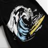 MyFav Boys Short Sleeve Pajamas Kids Summer Clothes Sleepwear Glow in Dark Short Pjs Set, Waves, 12Y view 4