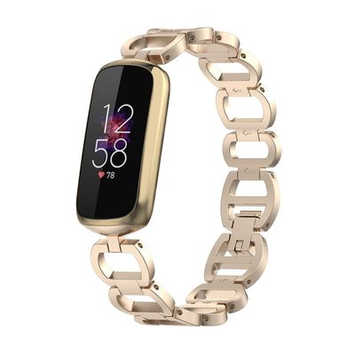 Compatible for Fitbit Luxe Band Adjustable Stainless Steel Parker Link Bracelet Replacement Wristbands Classy Dressy Straps for Luxe Accessories for Women