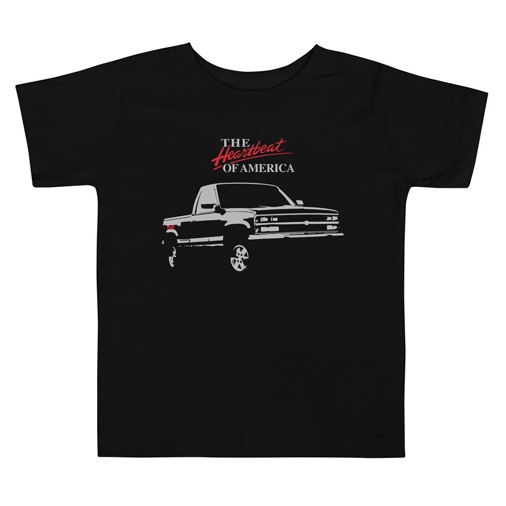 JG Infinite 1988 Chevy C/K1500 Pickup Truck Toddler Short Sleeve Tee Black