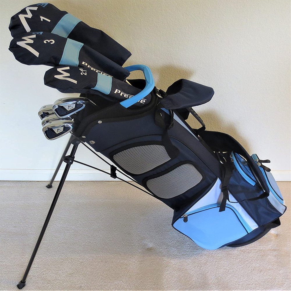 Pure Performance Petite Ladies M3 Golf Club Set - Custom Made for 5'0 inch -5'5 inch Tall Driver, Wood, Hybrid, Irons, Putter, Bag Graphite, Pink