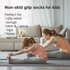 Aprilaugust Non Skid Grip Cotton Socks for Kids, Perfect for Daily wear, Yoga, Dance, Barre, Ballet (Pink + Blue (2 pairs), XS (1~3 yrs)) view 2